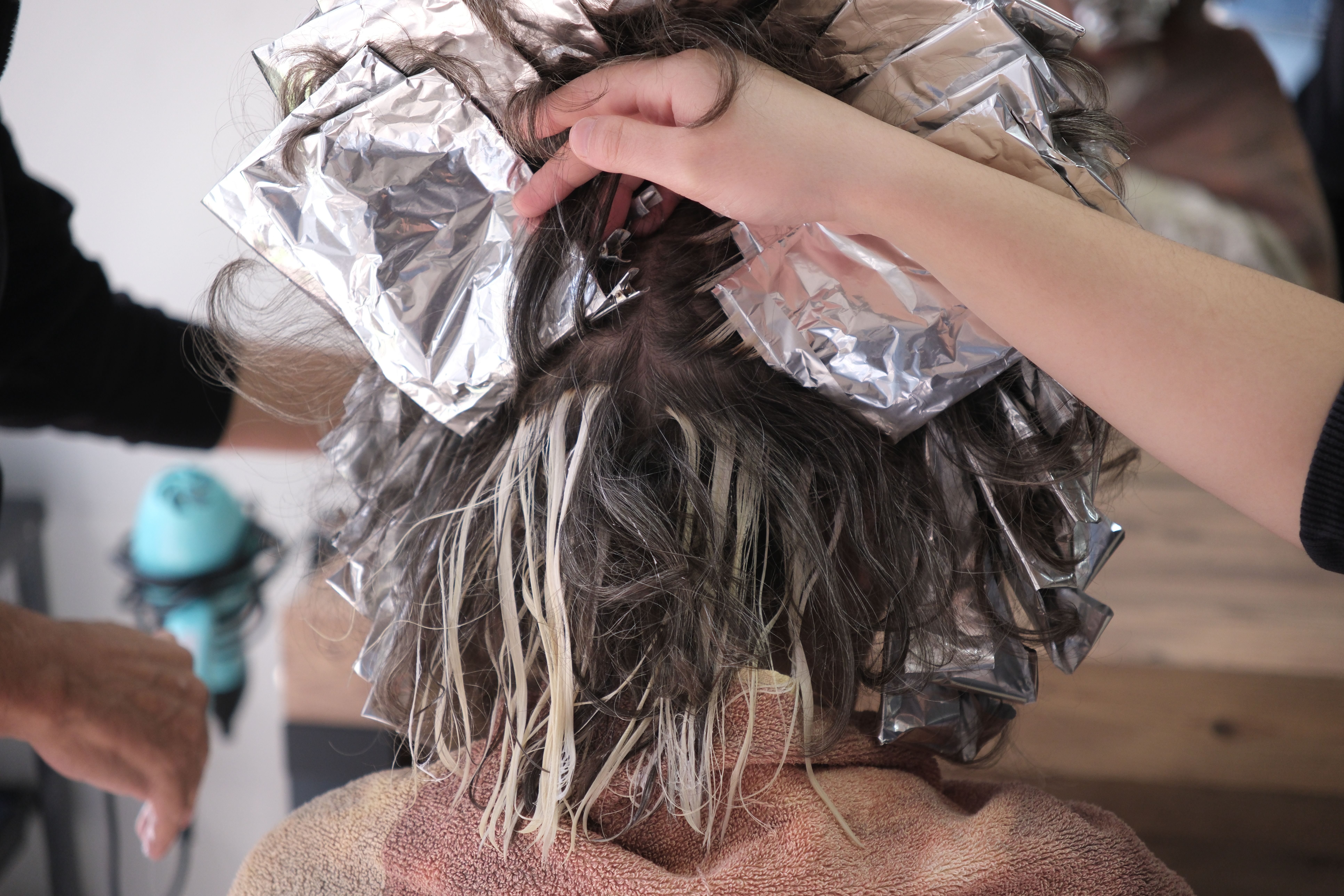 Mechas con papel